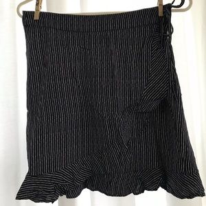 American Eagle Striped Wrap Skirt